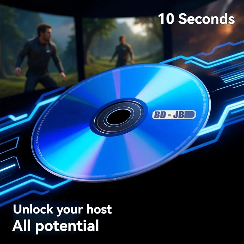 PS4 Jailbreak Disc - 1 Click Boot All-in-One  for FW 9.0-12.52 - No PC Needed! Play Backup Games, Homebrew on Your PlayStation 4